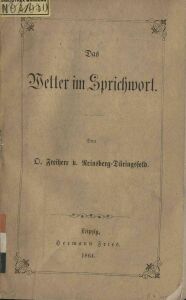 Wetter im Sprichwort , Das 