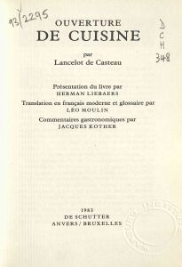 Ouverture de cuisine 