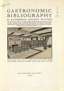 Gastronomic bibliography 