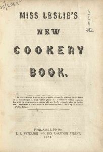 Miss Leslie's new cookery book