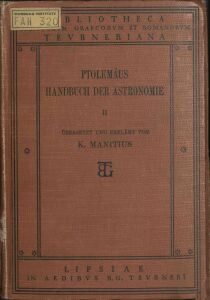 Claudius Ptolemäus Handbuch der Astronomie , Des 