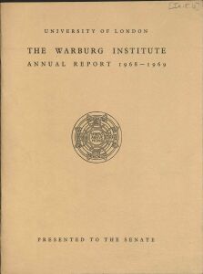 Warburg Institute annual report: 1968/69, The 