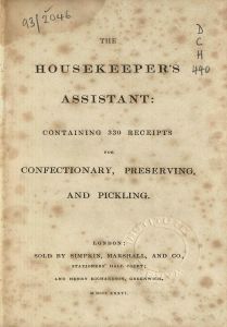 Housekeeper's assistant , The 
