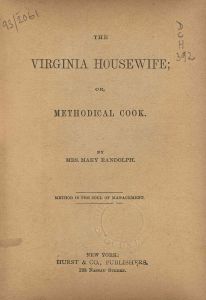 Virginia housewife , The 