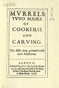 Murrels two books of cookerie and carving