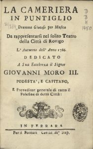 Cameriera in puntiglio , La 