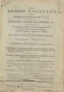 Ladies' assistant for regulating and supplying the table , The 
