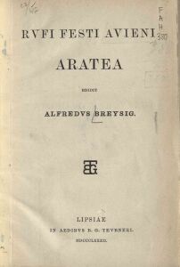 Rufi Festi Avieni Aratea 