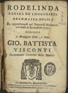 Rodelinda, regina de' Longobardi 