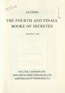 Fourth and finall booke of secretes , The 